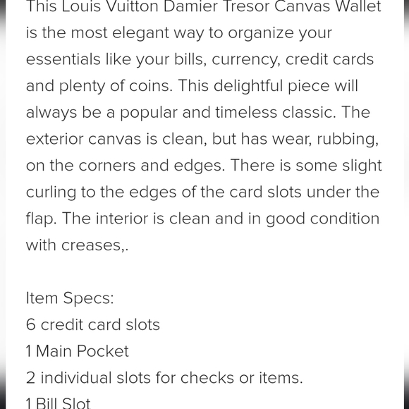 ❣️Louis Vuitton Tresor Porte Damier Wallet❣️ - Picture 16 of 16